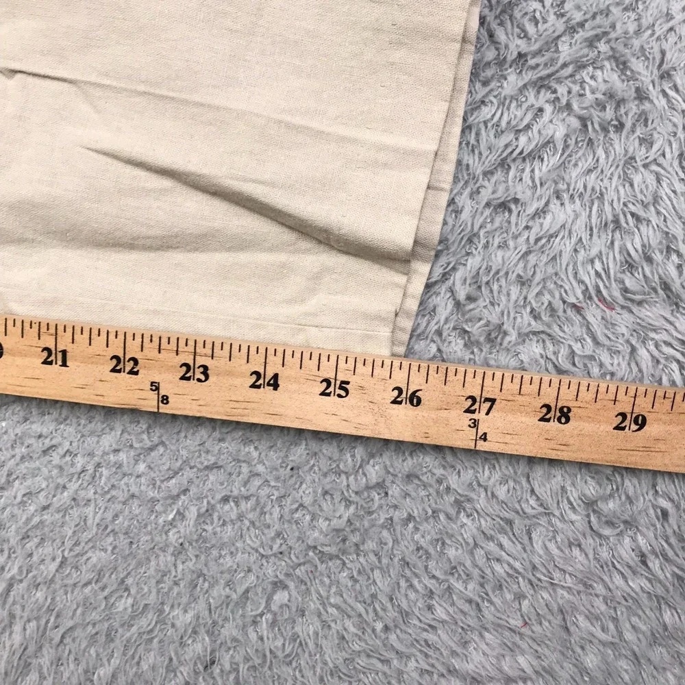 Banana Republic Pants Womens S Beige Linen Cotton Blend Pull On Drawstring NEW